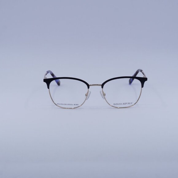 Banana Republic ISADORA 0KY2 00 Eyeglasses Blue/Gold 51mm Cat Eye Frame - Picture 3 of 11